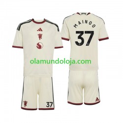 Camisola Manchester United Kobbie Mainoo 37 Criança Equipamento Terceiro 2026-2027 Manga Curta